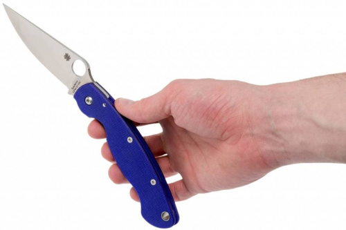 Складной нож Spyderco Military Blue C36GPDBL фото 2