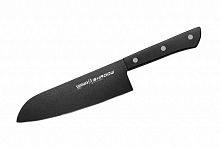 SH-0095 Нож кухонный &quot;Samura SHADOW&quot; Сантоку с покрытием BLACK FUSO 170 мм