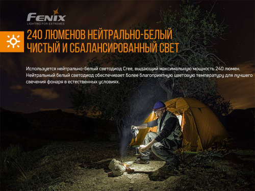 150 Fenix Налобный фонарьHM23 Cree XP-G2 (R5) фото 2