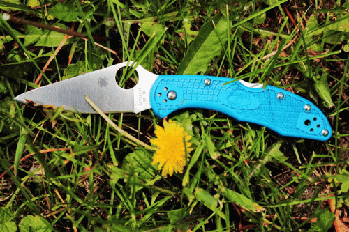 Складной нож Spyderco Delica 4 Flat Ground - 11FPBL фото 5