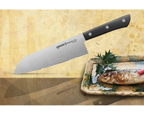 2011 Samura Нож кухонный овощной сантоку"HARAKIRI" (SHR-0095B) 175 мм фото 8 2011 Samura Нож кухонный овощной сантоку"HARAKIRI" (SHR-0095B) 175 мм фото 8
